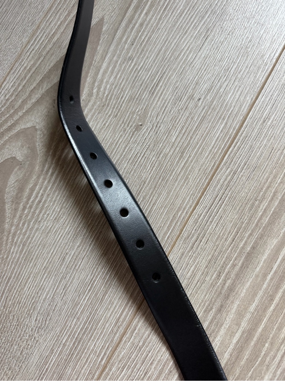 J. Crew Women’s XL Classic belt in Italian leather Black essential everyday gold - Picture 6 of 7